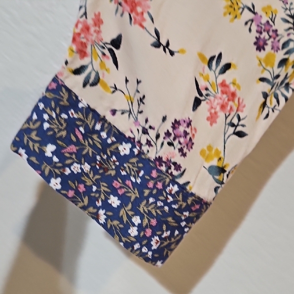 NATURAL LIFE | Women's Esme Multicolor Floral Boho Maxi Shirt Dress Duster L - Picture 7 of 12